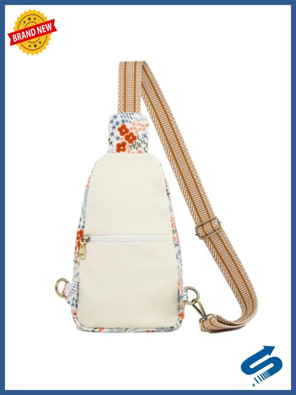 Canvas Sling Bag Crossbody Purse Small Backpack Travel Hiking Chest Daypack - Picture 3 of 5